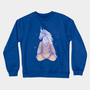 Meditating unicorn 2 Crewneck Sweatshirt